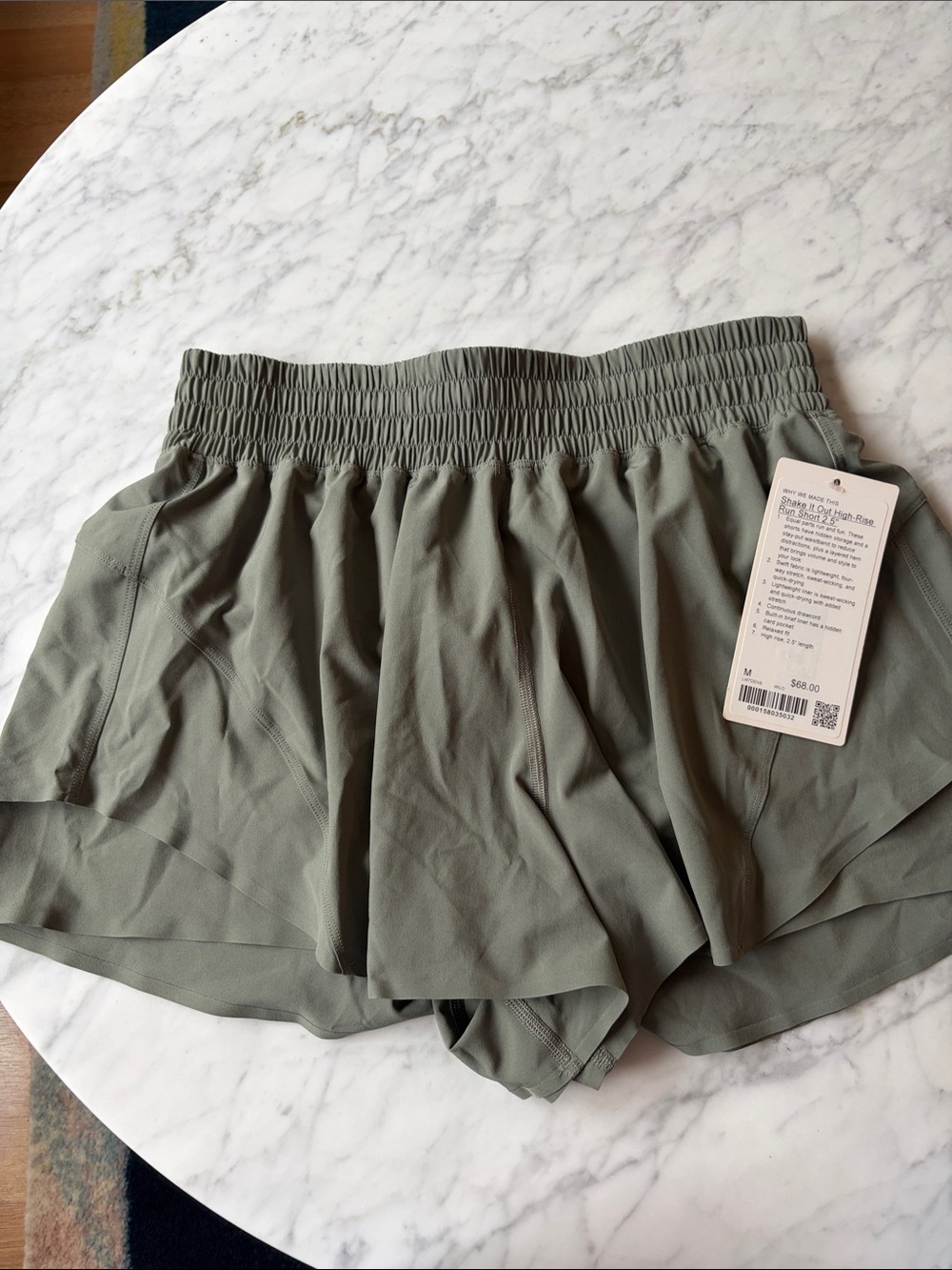 Lululemon Shake It Out High Rise Run Short 2.5” NWT